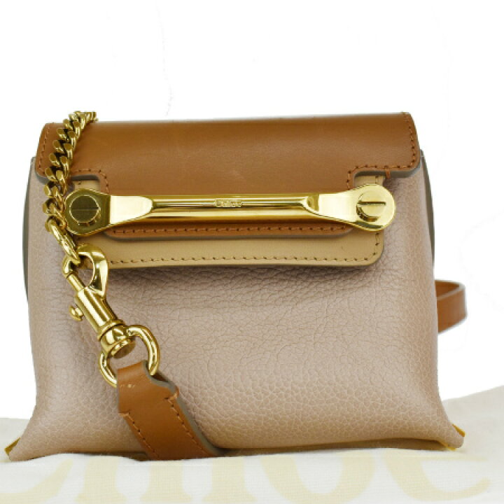 楽天市場】【中古】 美品 クロエ Chloe ミニ チェーン ショルダー 