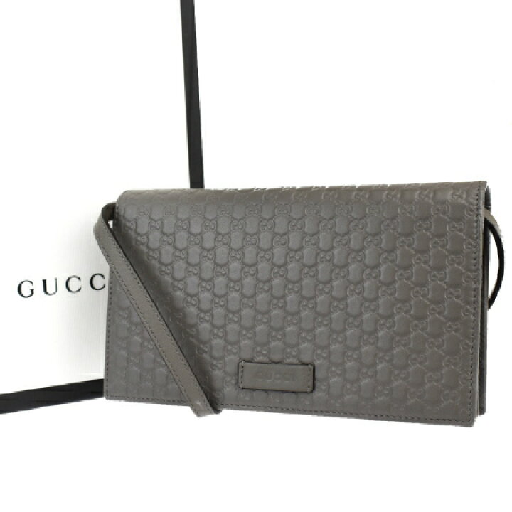 楽天市場】【中古】 美品 グッチ GUCCI 二つ折り 長財布 ショルダー 