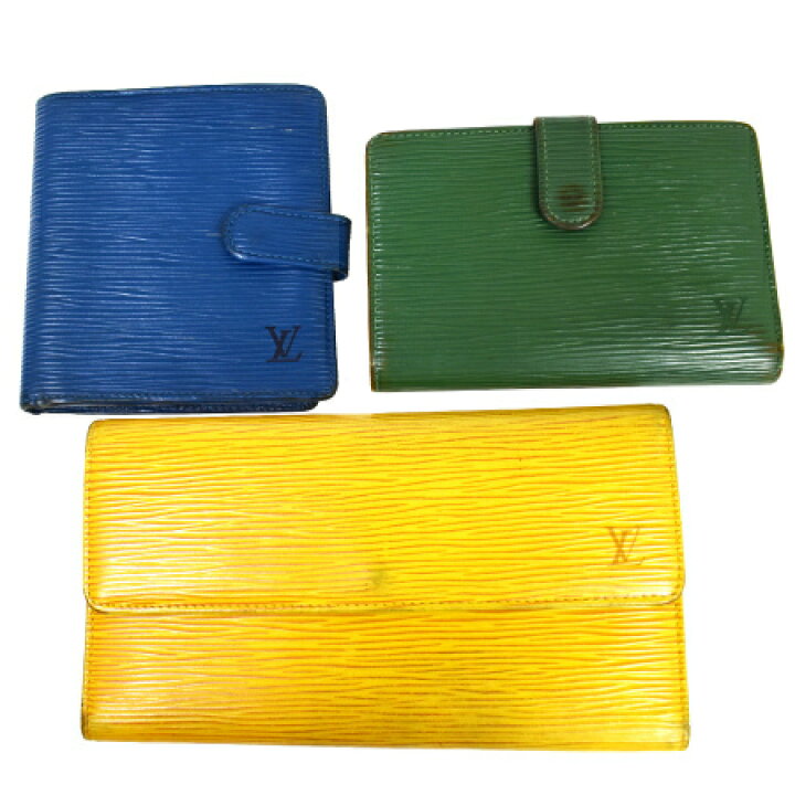 楽天市場】【中古】 3点セット ルイヴィトン LOUIS VUITTON 二つ折り 