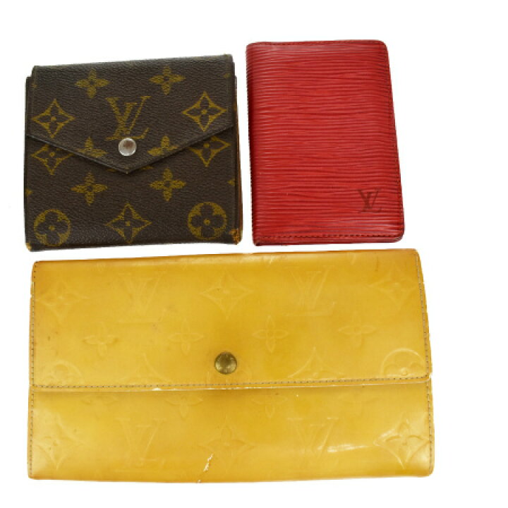 楽天市場】【中古】 3点セット ルイヴィトン LOUIS VUITTON 二つ折り  