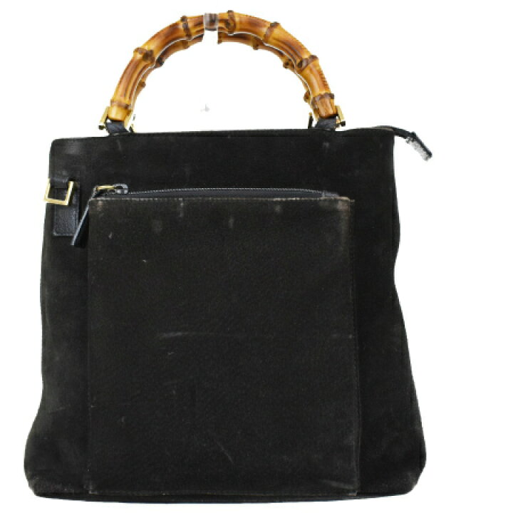 楽天市場】【中古】 グッチ GUCCI バンブー ハンドバッグ ブラック 