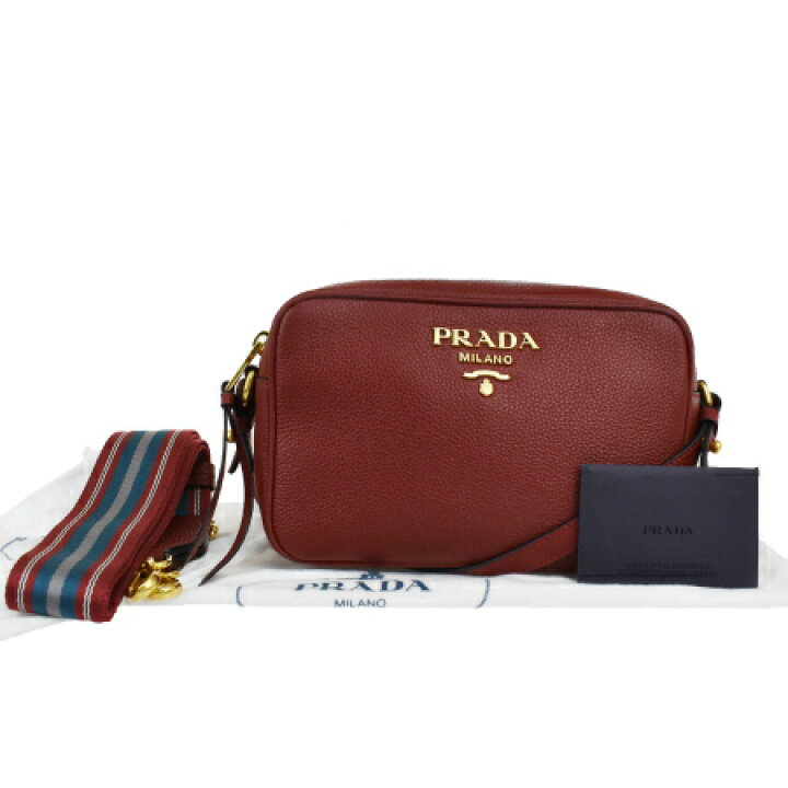 楽天市場】【中古】 美品 プラダ PRADA ショルダーバッグ レッド 