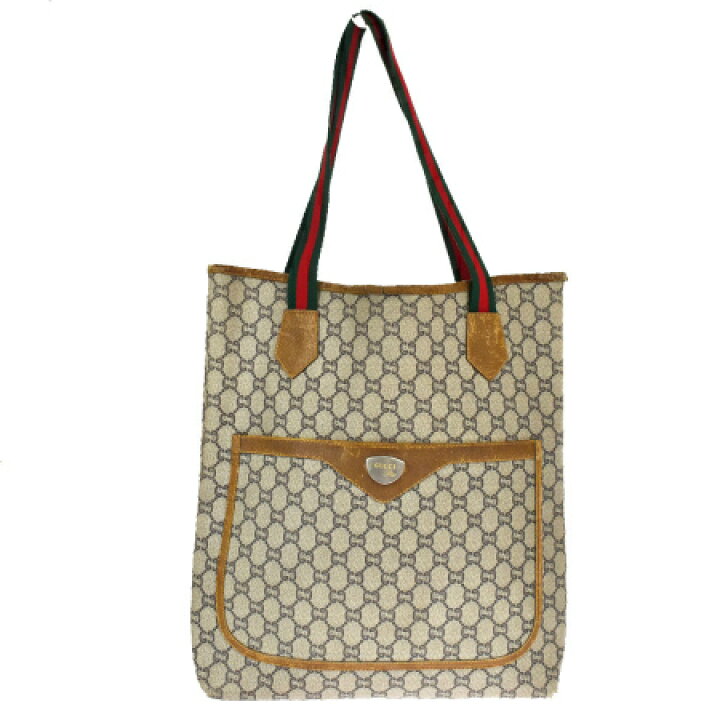 楽天市場】【中古】 グッチプラス GUCCI PLUS シェリー トートバッグ 