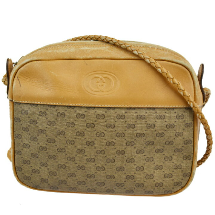 楽天市場】【中古】 グッチ GUCCI ショルダーバッグ マイクロGG柄 