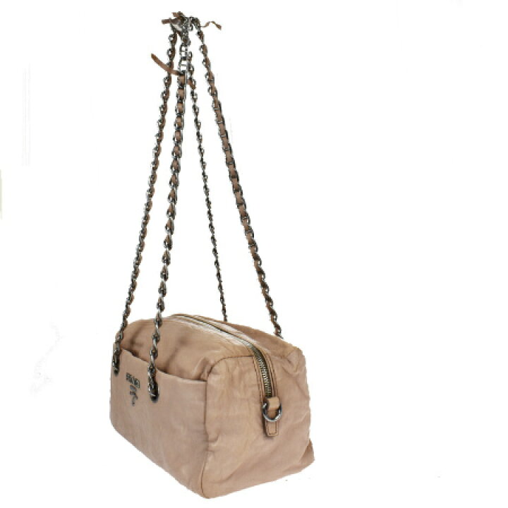 楽天市場】【中古】 中美品 プラダ PRADA チェーン ショルダーバッグ 