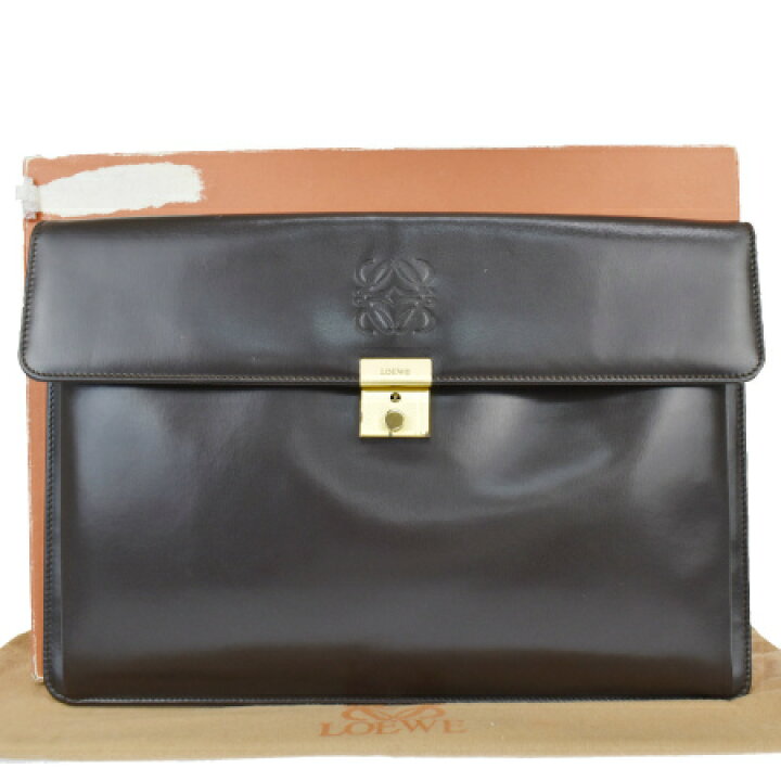 楽天市場】【中古】 ロエベ LOEWE クラッチバッグ ブリーフケース 書類 