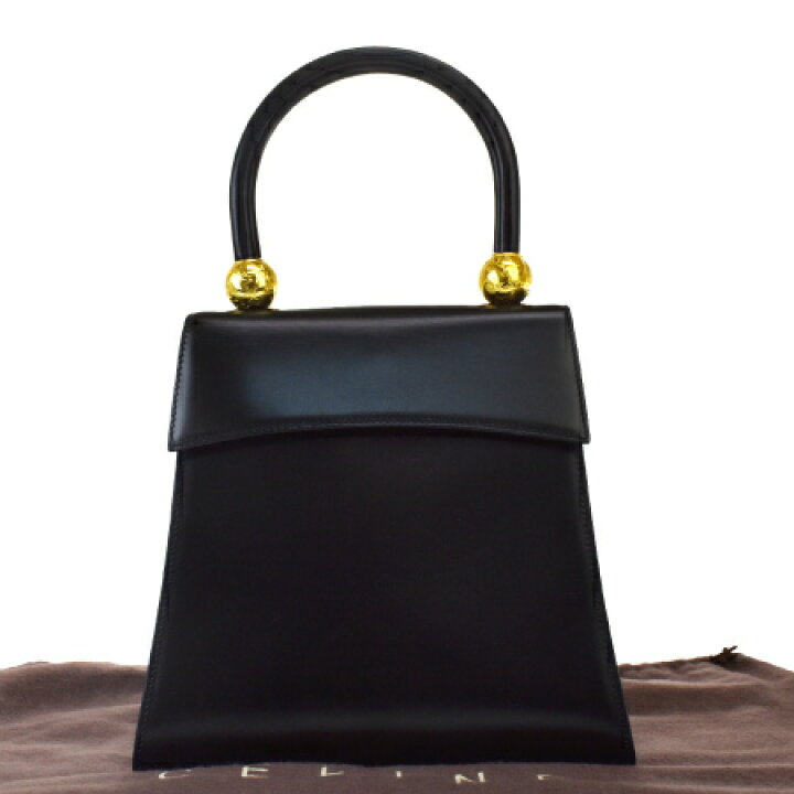 楽天市場】【中古】 中美品 セリーヌ CELINE ハンドバッグ ブラック 