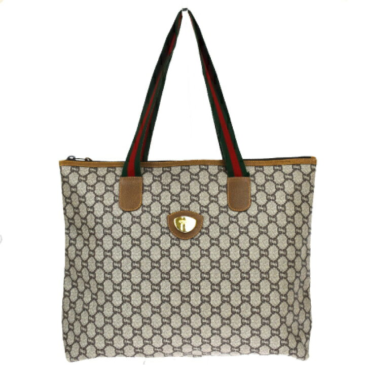 楽天市場】【中古】 グッチプラス GUCCI PLUS シェリー トートバッグ 