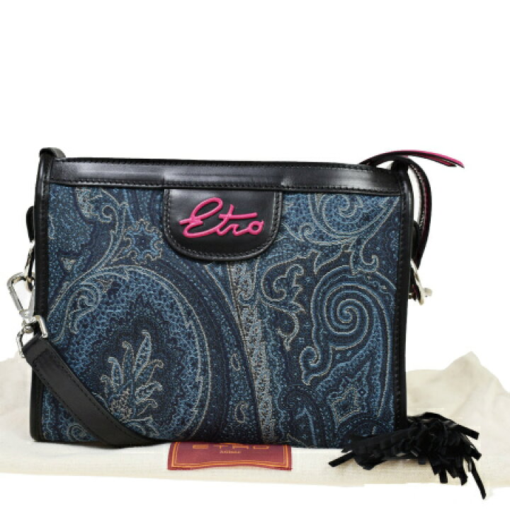 楽天市場】【中古】 超美品 エトロ ETRO ペイズリー ショルダーバッグ  