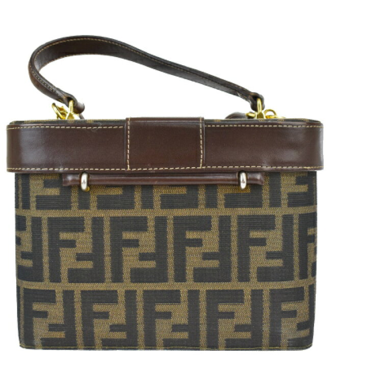 楽天市場】【中古】 フェンディ FENDI ズッカ バニティバッグ ハンド  