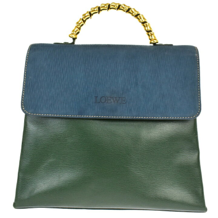 楽天市場】【中古】 ロエベ LOEWE ベラスケス ハンドバッグ グリーン 