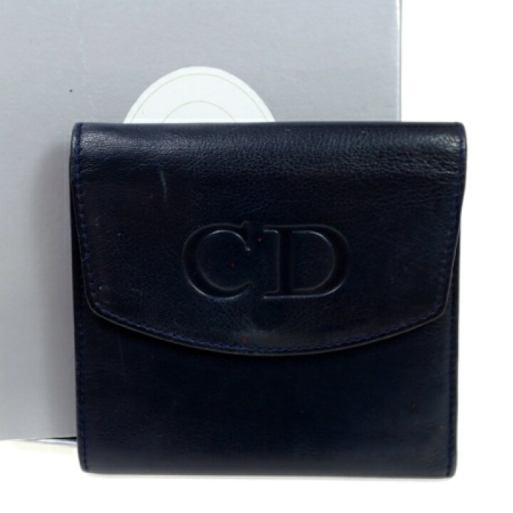 楽天市場】【中古】 クリスチャンディオール Christian Dior 三つ折り  
