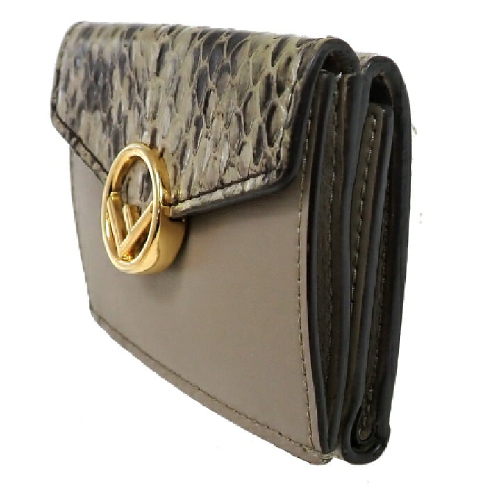 楽天市場】【中古】 美品 フェンディ FENDI 三つ折り ミニ 財布 