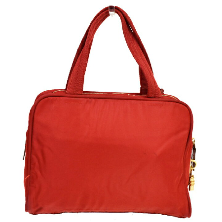 楽天市場】【中古】 プラダ PRADA ハンドバッグ レッド ナイロン 