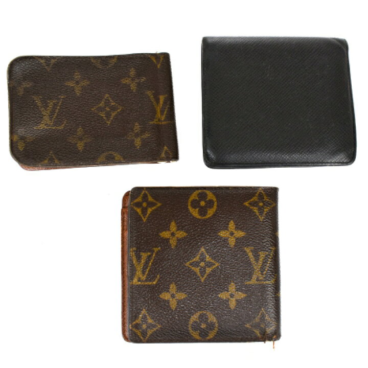 楽天市場】【中古】 3点セット ルイヴィトン LOUIS VUITTON 二つ折り 