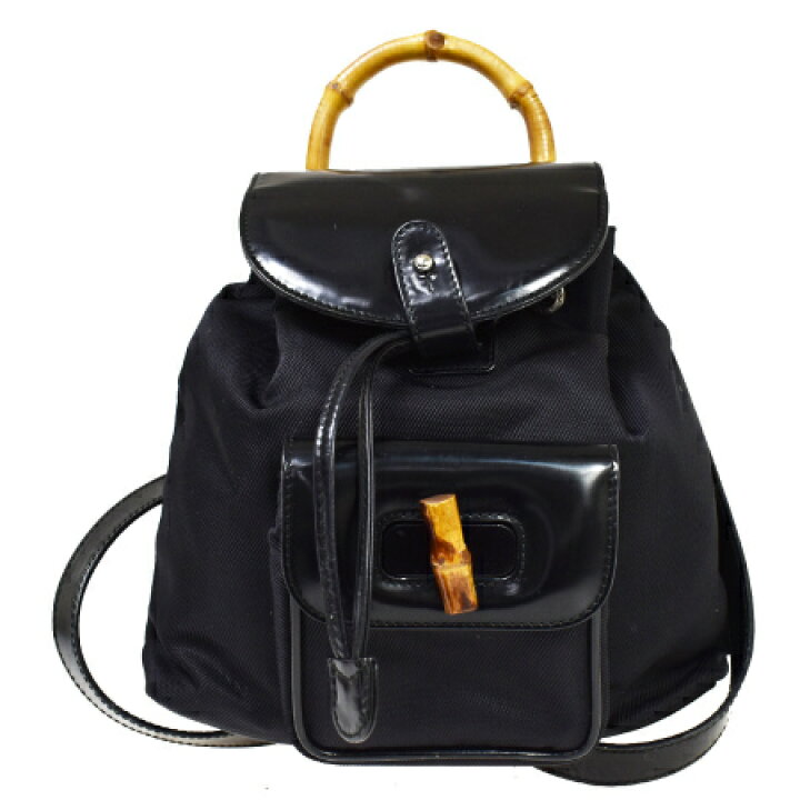 楽天市場】【中古】 グッチ GUCCI バンブー ミニ リュックサック 
