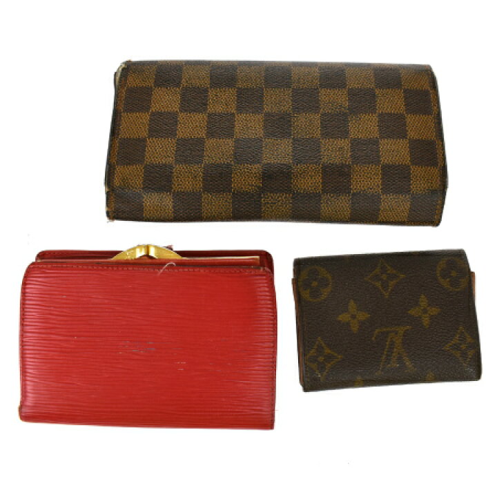 楽天市場】【中古】 3点セット ルイヴィトン LOUIS VUITTON 三つ折り 