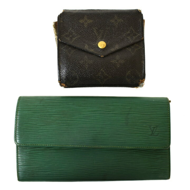 楽天市場】【中古】 2点セット ルイヴィトン LOUIS VUITTON 二つ折り 