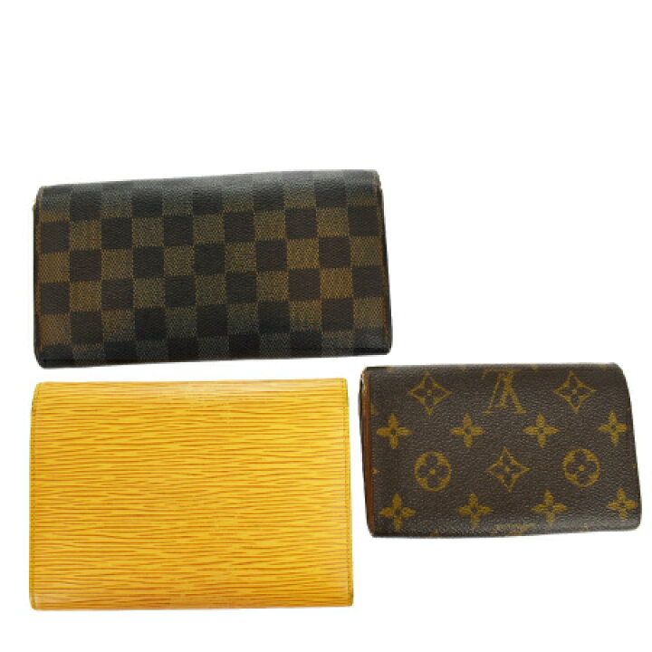 楽天市場】【中古】 3点セット ルイヴィトン LOUIS VUITTON 二つ折り 