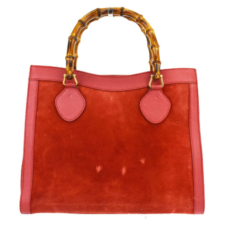 楽天市場】【中古】 グッチ GUCCI バンブー ハンドバッグ レッド 