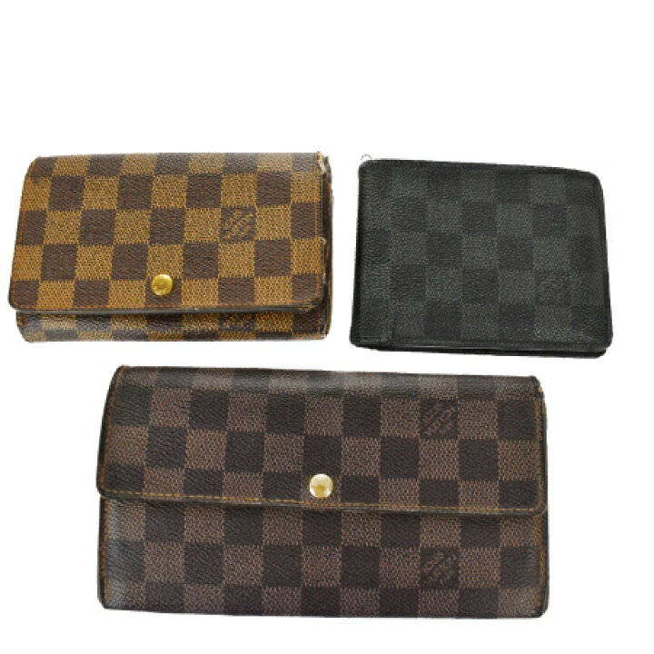 楽天市場】【中古】 3点セット ルイヴィトン LOUIS VUITTON 二つ折り 