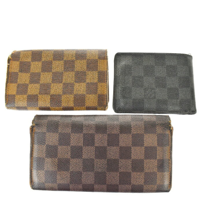 楽天市場】【中古】 3点セット ルイヴィトン LOUIS VUITTON 二つ折り 
