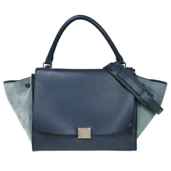 楽天市場】【中古】 セリーヌ CELINE トラペーズ ハンドバッグ  