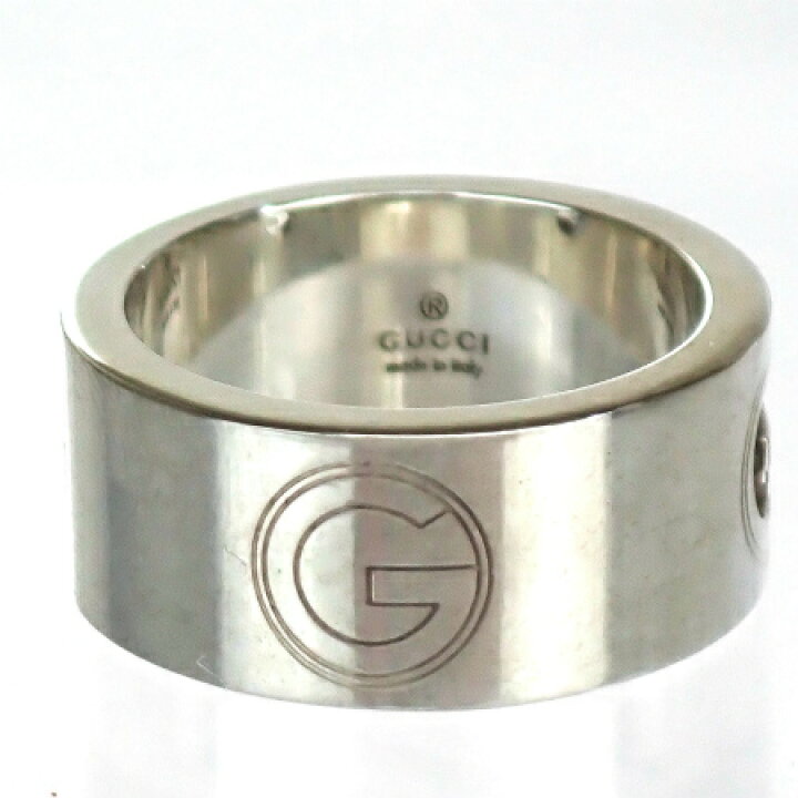 楽天市場】【中古】 美品 グッチ GUCCI 指輪 リング シルバー 925 8号  