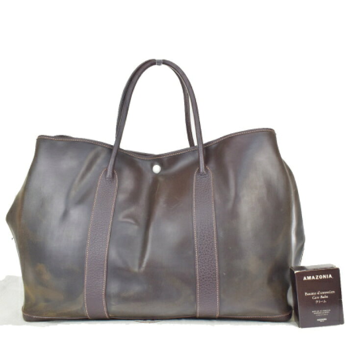 楽天市場】【中古】 中美品 エルメス HERMES ガーデンパーティ MM 