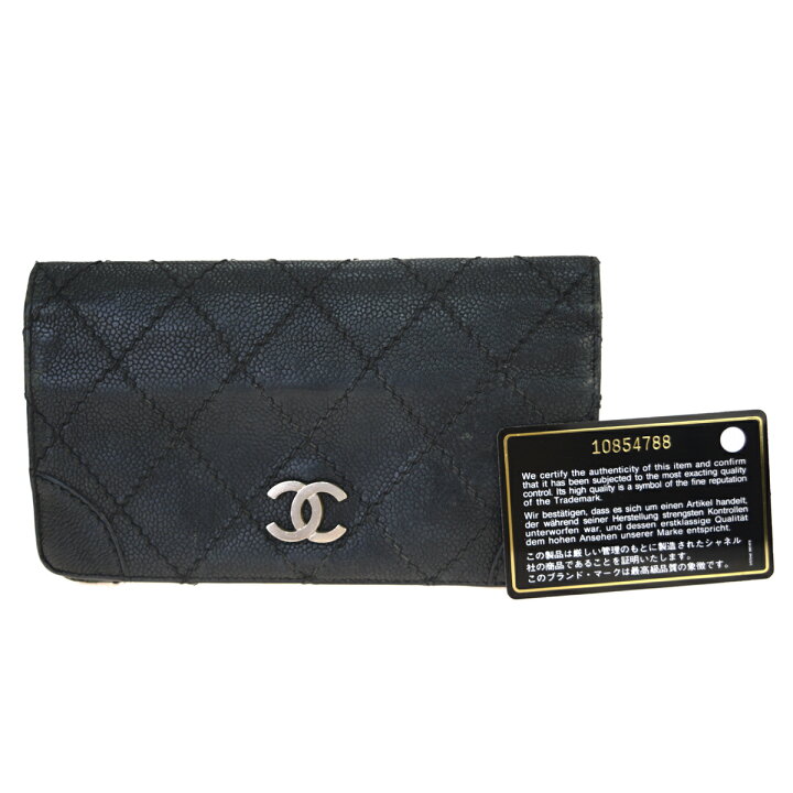 楽天市場】【中古】 シャネル(Chanel) マトラッセ キャビアスキン 長  