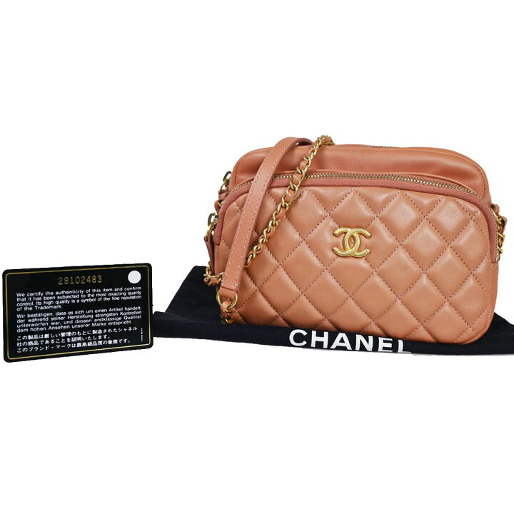 CHANEL CCロゴ ? ミニ 【イエロー】 マトラッセ チェーンショルダー 