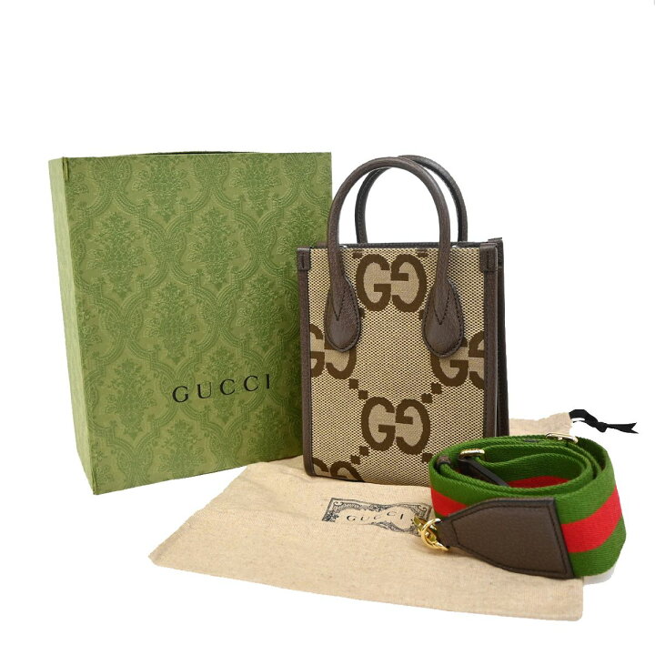 楽天市場】【中古】グッチ GUCCI ジャンボ GG柄 2Way ミニトート 