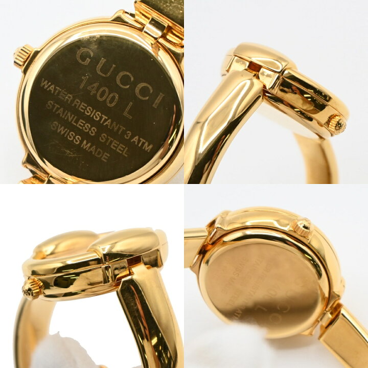 楽天市場】GUCCI グッチ 1400L バングルウォッチ 腕時計 ゴールド 