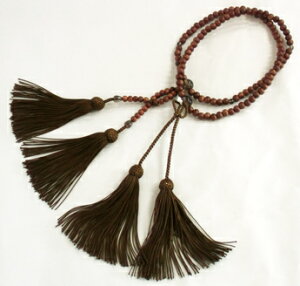 【 1点限り 】浄土真宗 本連数珠 念珠◆正梅 茶水晶 尺寸◆正頭 正絹*桐箱入◆男女兼用