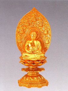 仏像■ 薬師如来座像 純金メッキ 18■合金製 【高岡銅器】