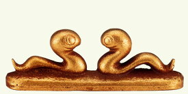 干支置物　巳年　蛇　置物｜　筆架文鎮　巳　｜鋳鉄製　【高岡銅器　置物】2025年　巳　置物