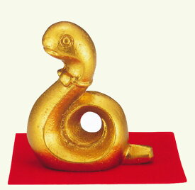 干支置物　巳年　蛇　置物｜　和・金　｜英秋作　合金製　【高岡銅器　置物】2025年　巳　置物