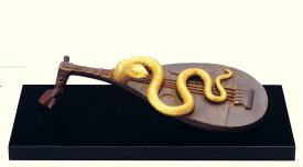 干支置物　巳年　蛇　置物｜　宴　｜津田永寿作　蝋型青銅製　【高岡銅器　置物】2025年　巳　置物