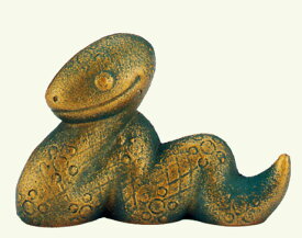 干支置物　巳年　蛇　置物｜　みーさま　｜瑞峰作　鋳鉄製　【高岡銅器　置物】2025年　巳　置物