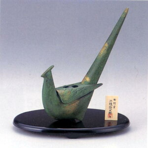 香炉・香立て■ 雉(きじ)香炉 ■三枝惣太郎作■鉄製 小判台付 化粧箱入 日本の国鳥【高岡銅器】u273-04