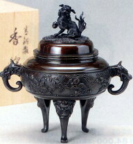 楽天市場】子 徳 獅 瑞峰作 福 銅製 香炉 高岡銅器の通販