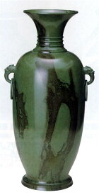 花器・花瓶■　花瓶　尺6　鐶付平安型　■青銅(ブロンズ)製　ダンボール入り【高岡銅器】