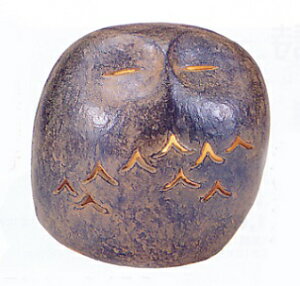 置物 小物■ ランタン ふくろう(梟・フクロウ) ■馬場忠寛作 鋳鉄製 照明コード付き 紙箱入り【高岡銅器】