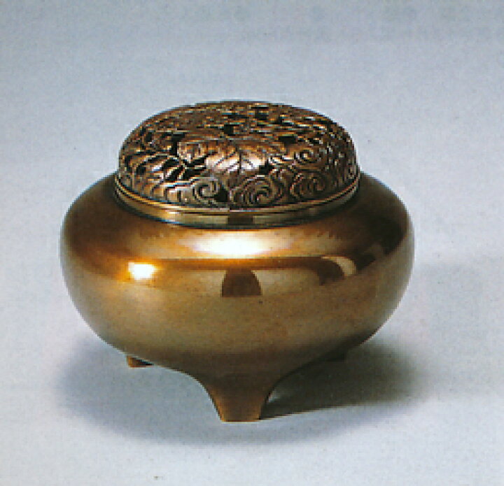 楽天市場】香炉・香立て□ 香炉 平丸型 □瑞峰作 青銅(ブロンズ)製 桐 