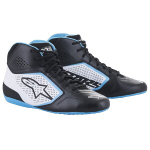 alpinestars(ApCX^[Y) J[gV[Y TECH-1 K START V2 SHOES (TCYUSDF10) 1278 BLACK WHITE LIGHT BLUE