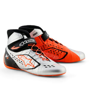alpinestars(�A���p�C���X�^�[�Y) �J�[�g�V���[�Y TECH-1 KX V3 SHOES FIA (�T�C�YUSD�F7.5) 1114 BLACK SILVER ORANGE FLUO [FIA8877-2022���F]