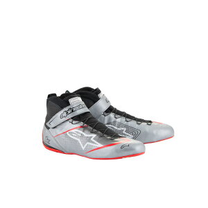 alpinestars(ApCX^[Y) [VOV[Y TECH-1 Z V3 SHOES (TCYUSDF7.5) 1258 DARK SILVER BLACK RED [FIA8856-2018F]