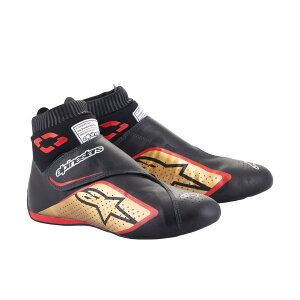 alpinestars(ApCX^[Y) [VOV[Y SUPERMONO V2 SHOES (TCYUSDF7) 1593 BLACK GOLD RED ADD Color [FIA8856-2018F]
