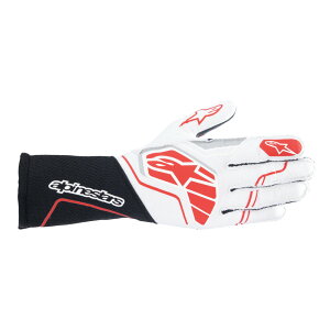 alpinestars(ApCX^[Y) [VOO[u TECH-1 ZX V4 GLOVE STCY 123 BLACK WHITE RED [FIA8856-2018F]