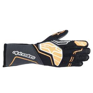 alpinestars(ApCX^[Y) [VOO[u TECH-1 ZX V4 GLOVE LTCY 156 BLACK ORANGE FLUO [FIA8856-2018F]